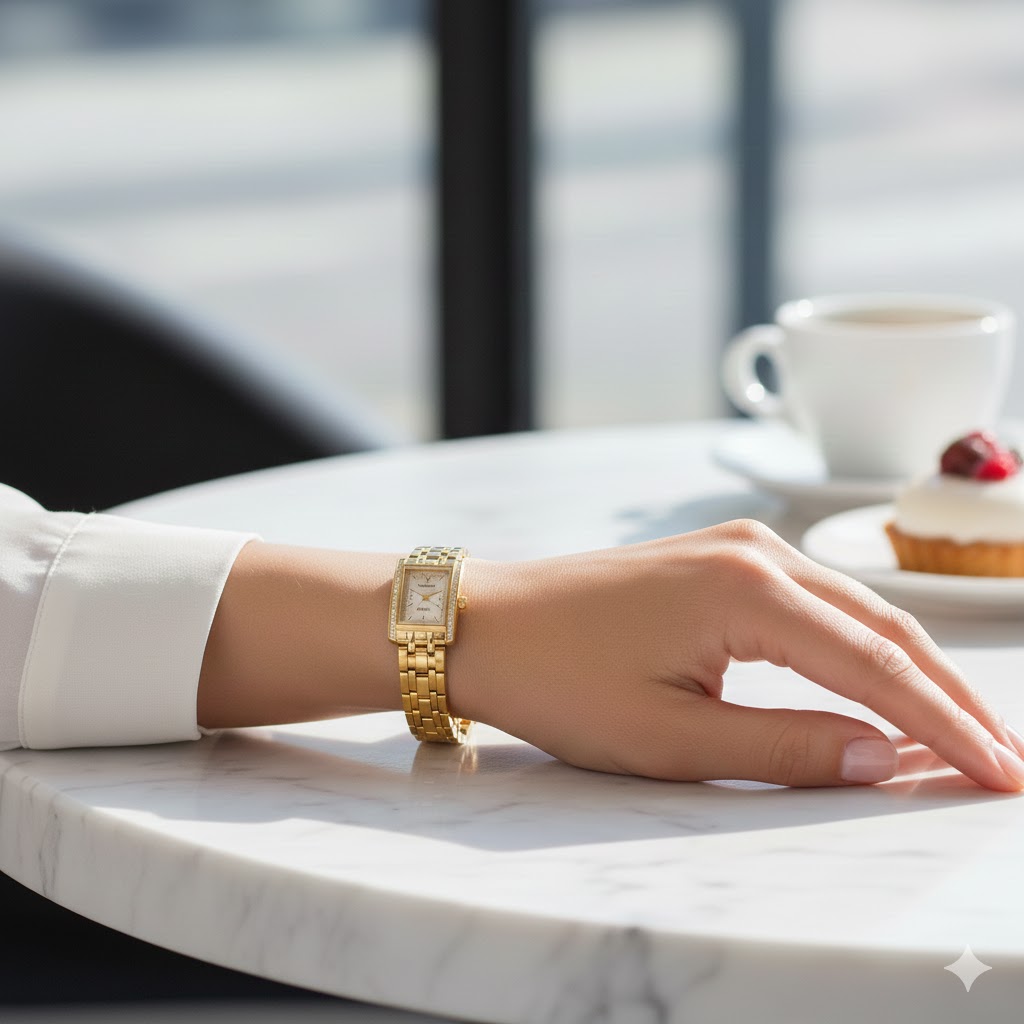 ساعت مچی زنانه اورنسون قاب دور نگین کد 1