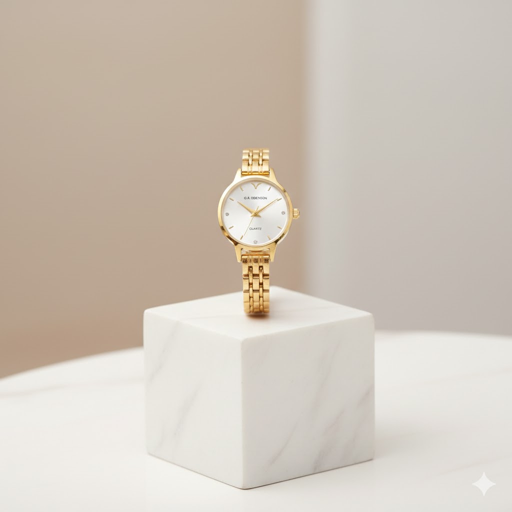 ساعت مچی زنانه اورنسون طلایی کد 4